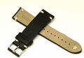 Geo Straps Horween Rindleder Beluga Pro Uhrband schwarz 22 mm neuwertig