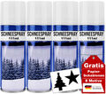 Schneespray für Fenster Kunstschnee Fensterspray Schnee Sprühschnee 4 x 111ml 