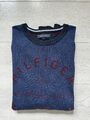 Tommy Hilfiger Pulli Blau Gr. L Pullover Langarm Sweater Sweatshirt