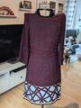 s.Oliver Selection Kleid bordeaux Plissee Ärmel schick elegant festlich