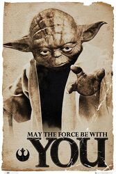 Star Wars Poster Yoda May the Force be with You 61 x 91,5 cm