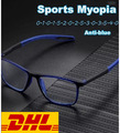 Unisex  Sportbrille TR90 Rahmen Kurzsichtigkeit Myopie DHL 4 Farben