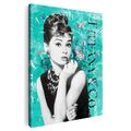 Wand-Bilder XXL Audrey Hepburn Filmikone Leinwand-Bild Kultklassiker Hollywood