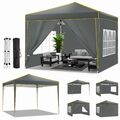 Pavillon 3x3 m Wasserdicht Faltpavillon Pop Up Partyzelt Gartenzelt UV Schutz