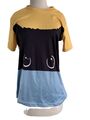 T-Shirts Katze gelb blau Polos Haori Harajuku Frauen Männer Mode Street Style