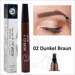 Augenbrauen Stift 3D Eye Brow Pen Tattoo Microblading 5 Farben Wasserfest  24h