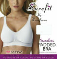 DAMEN NAHTLOSER GEPOLSTERTER BH, bequeme Passform Auszieh, UNTERSTÜTZUNG, STRETCH SHAPEWEAR BH.