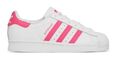 FW0773 ADIDAS superstar J weiß/rosa Turnschuhe Kinder Sneaker Freizeitschuhe