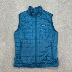 Patagonia Jacke Erwachsene Small blau Nano Puff Primaloft Gilet Weste isoliert Herren*