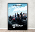 Fast & Furious 6 Film Poster Druck Wohnkultur Wandkunst Bild A4