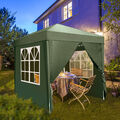 Faltpavillon 2x2m Pop Up Pavillion Gartenzelt Partyzelt Wasserdicht UV-Schutz DE