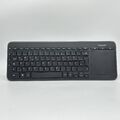 Microsoft All in One Media Keyboard Tastatur mit Trackpad deutsches QWERTZ Tas