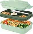 Lunchbox für Erwachsene 2000ml Brotdose mit Fächern Bento Boxen Lunch Box Kinder