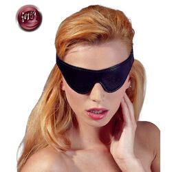 Fetish Collection Augenmaske schwarz Leder-Imitat Augen Gesicht Schlaf-Maske