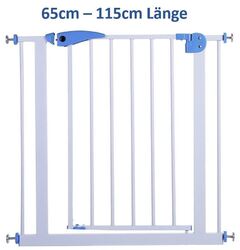 Treppengitter BabySafe Treppenschutzgitter ohne Bohren Türgitter Absperrgitter Kein Bohren✅65-115cm✅Auto-Close✅Safety Schloß✅2023✅