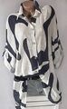 ITALY große Gr.48,50,52 Fischerhemd,Bluse,Longshirt,Tunika,Muster,Oversize,Neu