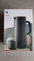 WMF Thermoskanne, Isolierkanne 1,0 L Impulse Tee, Kaffee Trinkflasche Edelstahl