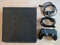 Sony PlayStation 4 Slim (PS4) 500GB Spielkonsole - Schwarz mit Controller