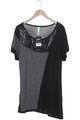 sheego T-Shirt Damen Shirt Kurzärmliges Oberteil Gr. EU 44 Schwarz #ddbpavb