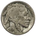 USA - 5 Five Cents 1935 - Buffalo Nickel Philadelphia cupronickel KM.134 Münze