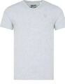 Camp David Shirt Neu Basic T-Shirt V Neck weiß grey melange Gr.XL XXL 2XL