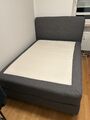 IKEA DUNVIK Boxspringbett dunkelgrau 140x200