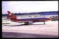 ORIGINAL FUJICHROME FARBDIA AERO MEXICO DOUGLAS DC-10-30 FLUGZEUG.