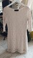 ZARA! Neuw festliches Traumkleid Sommerkleid Beige Weiß Boho Ibiza Top S-M 36-38