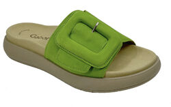 Gabor Fashion Pantoletten große Schnalle Klett granny green 43.751.11