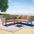 Gartenmöbel Sofagarnitur 13-tlg.Poly Rattan Lounge Sitzgruppe Garnitur Sofa