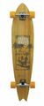 Street Surfing Long Skate Board Retro Ahornholz 107x24 cm ABEC7 Achsen Aluminium