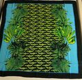 Versace for H&M Schal Seide Seidenschal Scarf Silk Palm Print ca. 90 x 90 cm