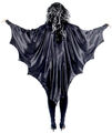 schwarze Vampir Flügel Vampirflügel Fledermaus  Cape Umhang Halloween Horror Blu