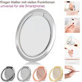 360° Smartphone Ring HALTERUNG Finger Halter ULTRA SLIM drehbar Handy Ständer