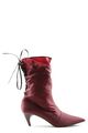 ZARA Schlüpf-Stiefeletten Damen Gr. DE 39 rot Casual-Look