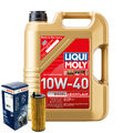 Motoröl 10W40 LIQUI MOLY Diesel Leichtlauf 5L+BOSCH Ölfilter