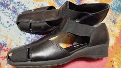 Hush Puppies Damen Sandale Halbschuh Freizeitschuh schwarz Gr 39 super bequem