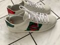 GUCCI Damen Ace Sneaker Größe 38 weiß