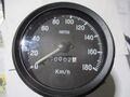 Tacho Speed indicator 180 km/h Smiths schwarz mechanish beleuchtet 98mm Oldtimer