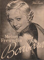 Filmprogrammheft "Meine Freundin Barbara" Film von 1937 mit Grete Weiser