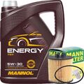 MANN ÖLFILTER + SCHRAUBE + 5 LITER 5W30 MANNOL ENERGY MOTOR-ÖL VW 50200 50500