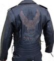 RETRO LEDERJACKE CHOPPER BIKER ROCKER LEDER JACKE - NEU