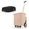 reisenthel carrycruiser trolley frame twist coffee OE6043 + Cover Schwarz