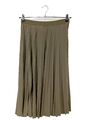 RICH & ROYAL Faltenrock Damen Gr. DE 38 khaki Casual-Look