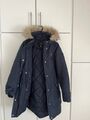 Warme Winterjacke marineblau Gr xs Vero Moda mit Kapuze Fakefell abnehmbar