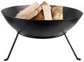 Esschert Design Outdoor Feuerschale 59cm Metall Lagerfeuer Terassenfeuer schwarz