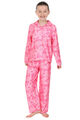 Barbie Mädchen langes Satin-Pyjama-Set für Kinder Seide