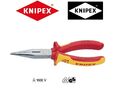 KNIPEX 2506160 Flachrundzange Radiozange VDE-isoliert bis 1000 V mit Schneide