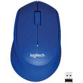 Logitech M330 Silent Plus Wireless Maus Funk kabellos USB Rechtshänder blau