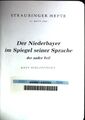 Der Niederbayer im Spiegel seiner Sprache der andere Teil. Straubinger Hefte, 30